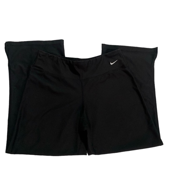 Nike FitDry Cropped Black Athletic Leggings Size S (4-6) - Picture 2 of 7